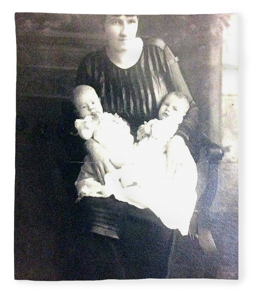 Early 1900s Mother and Twins - Blanket
