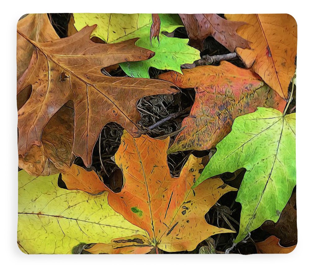 Early October Leaves 1 - Blanket