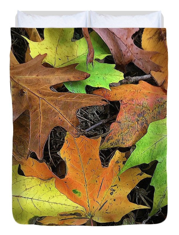 Early October Leaves 1 - Duvet Cover