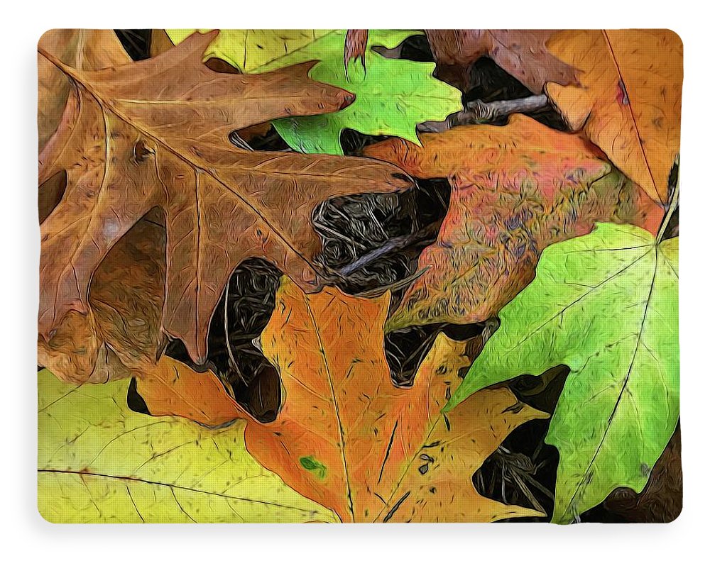 Early October Leaves 1 - Blanket