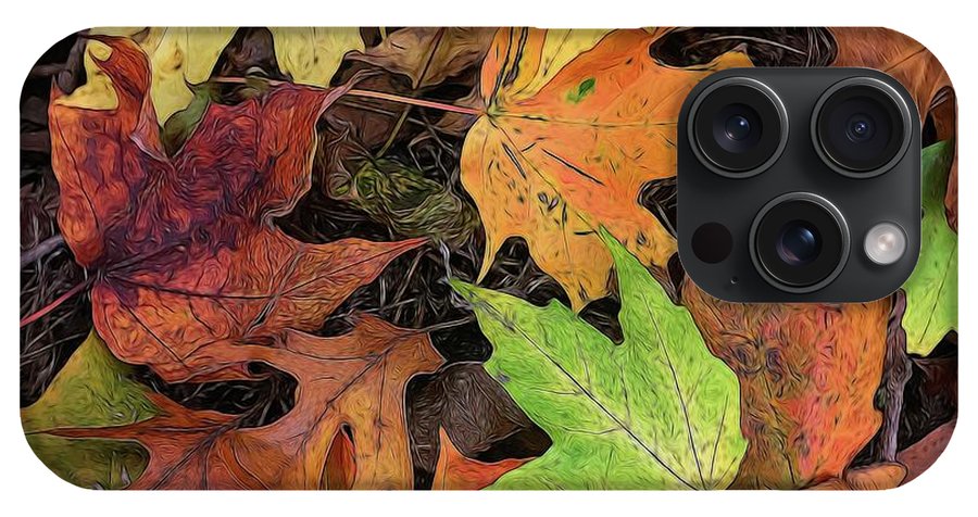 Early October Leaves 3 - Phone Case