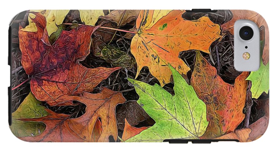 Early October Leaves 3 - Phone Case