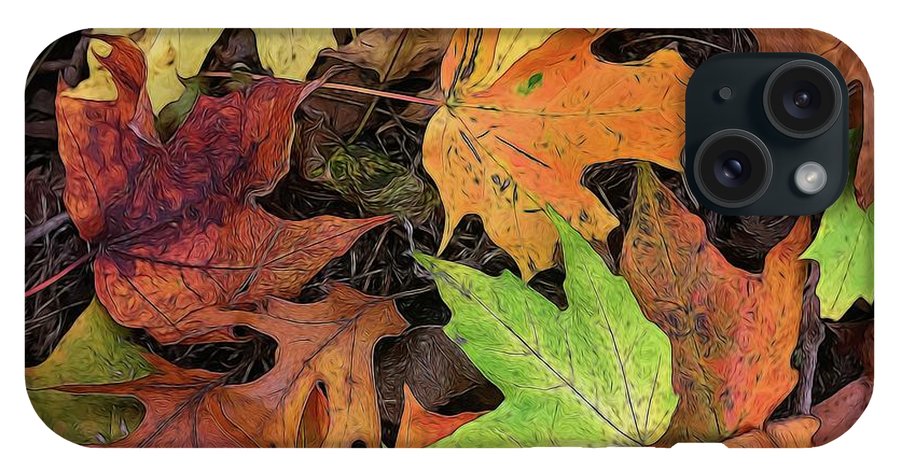 Early October Leaves 3 - Phone Case