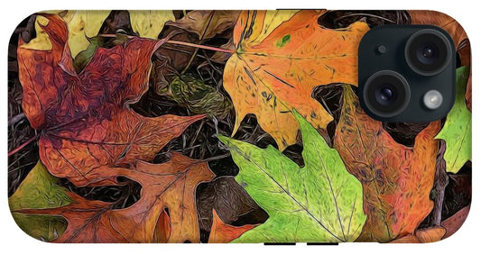 Early October Leaves 3 - Phone Case