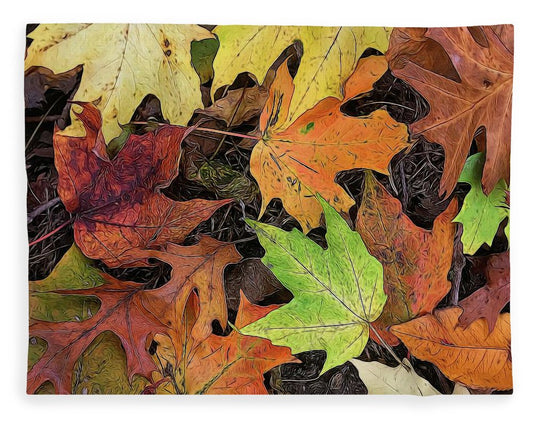 Early October Leaves 3 - Blanket