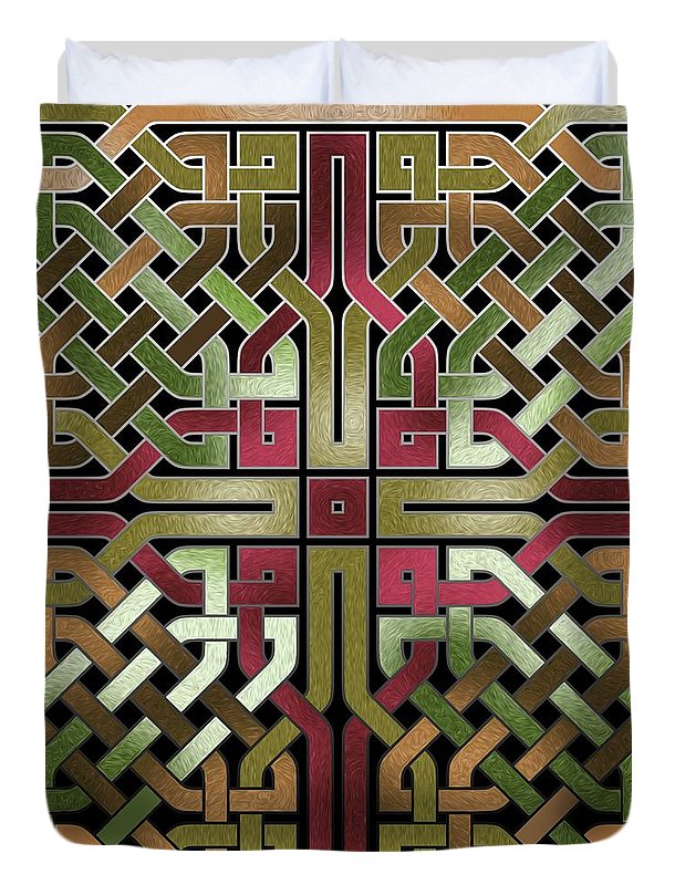 Earthtone Celtic Knot Square - Duvet Cover