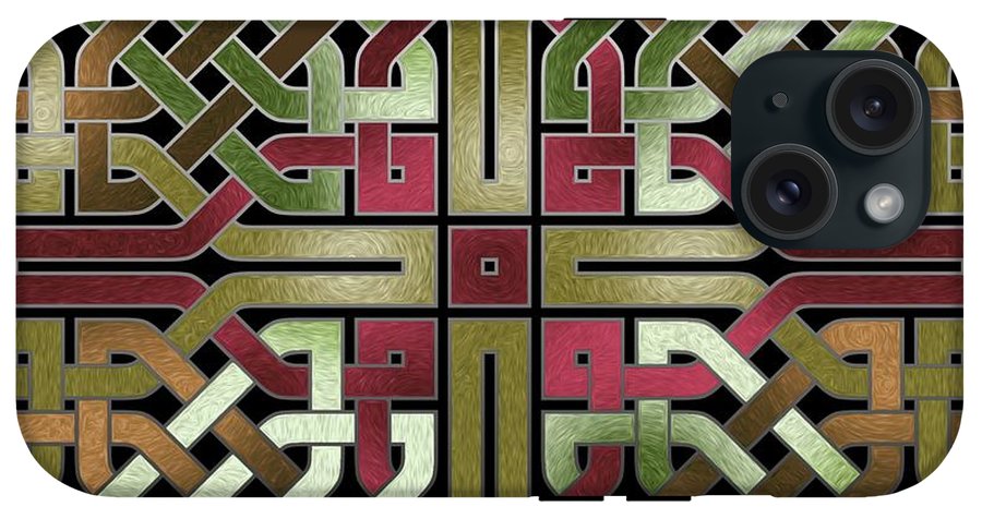 Earthtone Celtic Knot Square - Phone Case