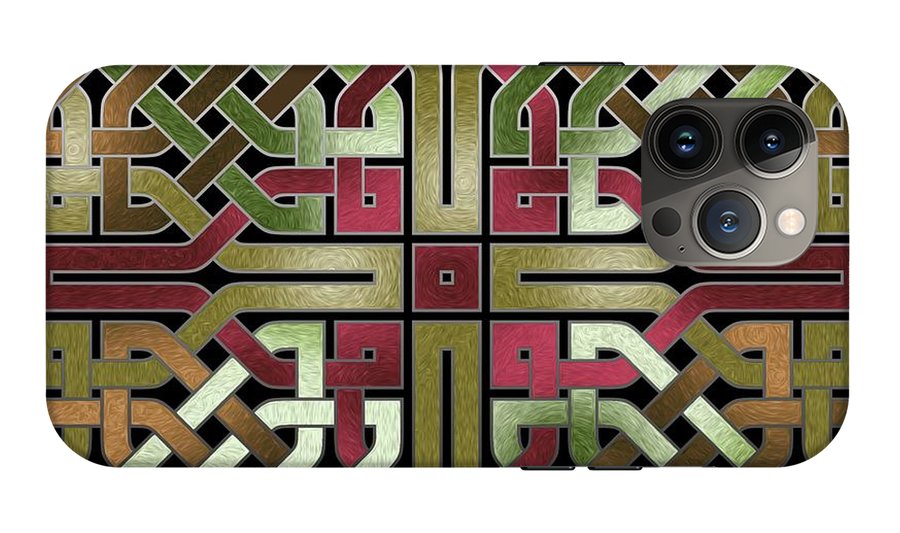 Earthtone Celtic Knot Square - Phone Case