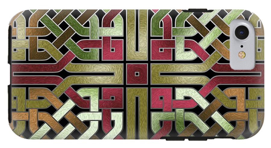 Earthtone Celtic Knot Square - Phone Case