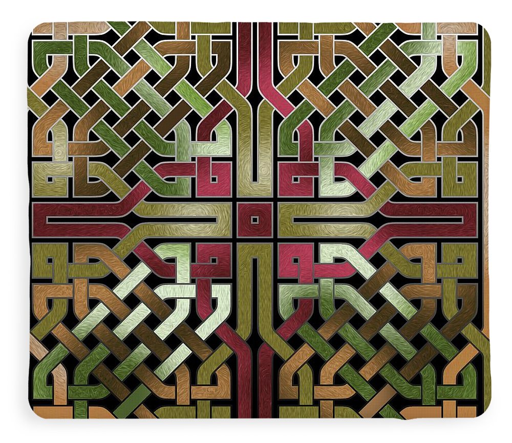 Earthtone Celtic Knot Square - Blanket