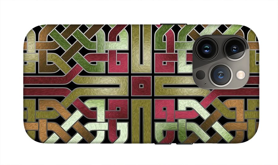 Earthtone Celtic Knot Square - Phone Case