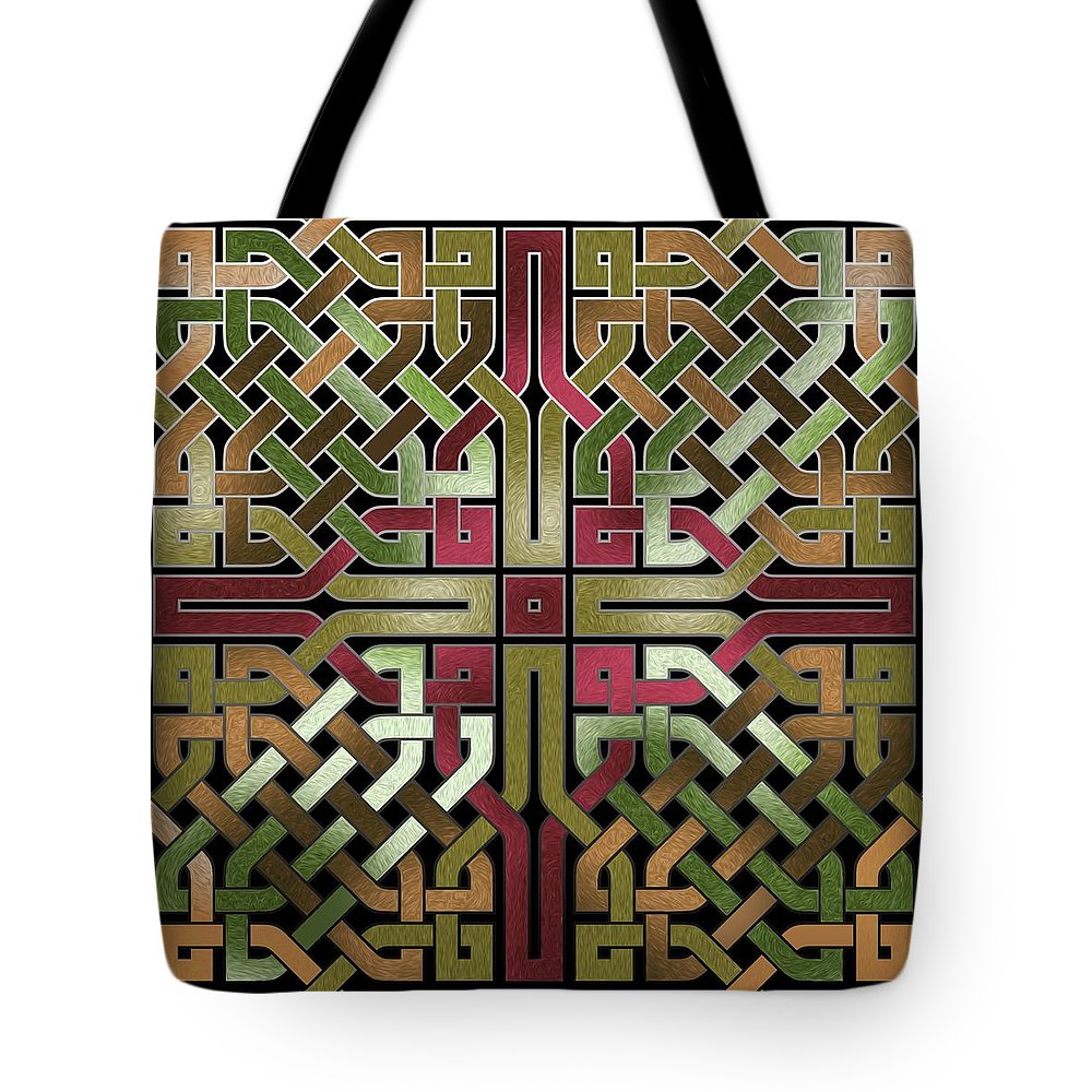 Earthtone Celtic Knot Square - Tote Bag