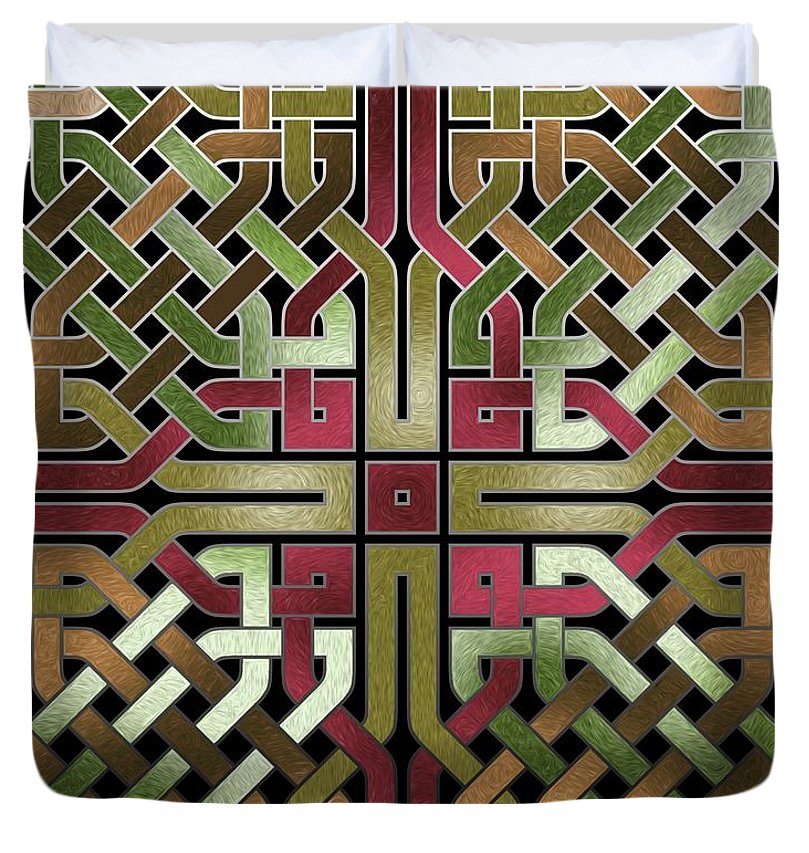 Earthtone Celtic Knot Square - Duvet Cover