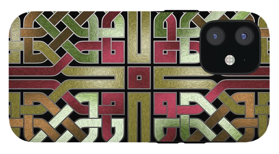 Earthtone Celtic Knot Square - Phone Case