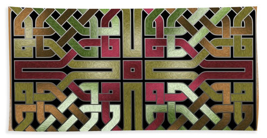 Earthtone Celtic Knot Square - Bath Towel