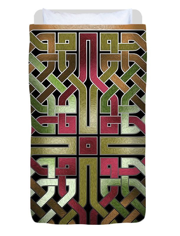 Earthtone Celtic Knot Square - Duvet Cover