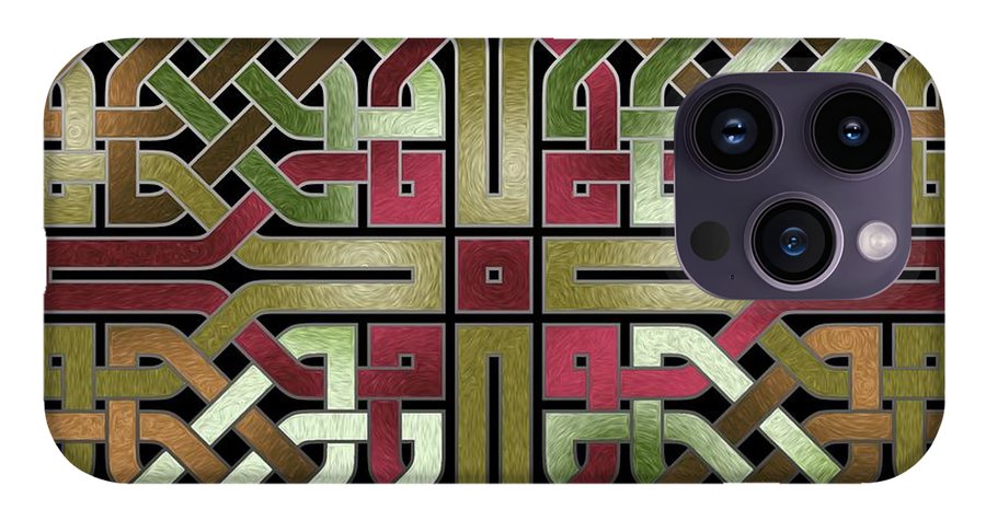 Earthtone Celtic Knot Square - Phone Case
