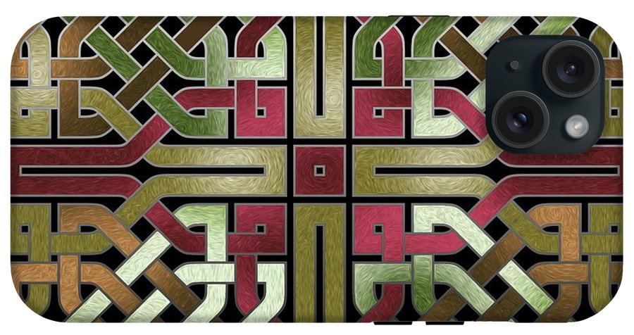 Earthtone Celtic Knot Square - Phone Case
