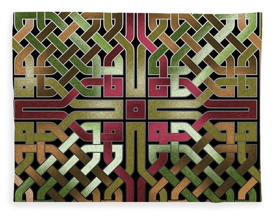 Earthtone Celtic Knot Square - Blanket