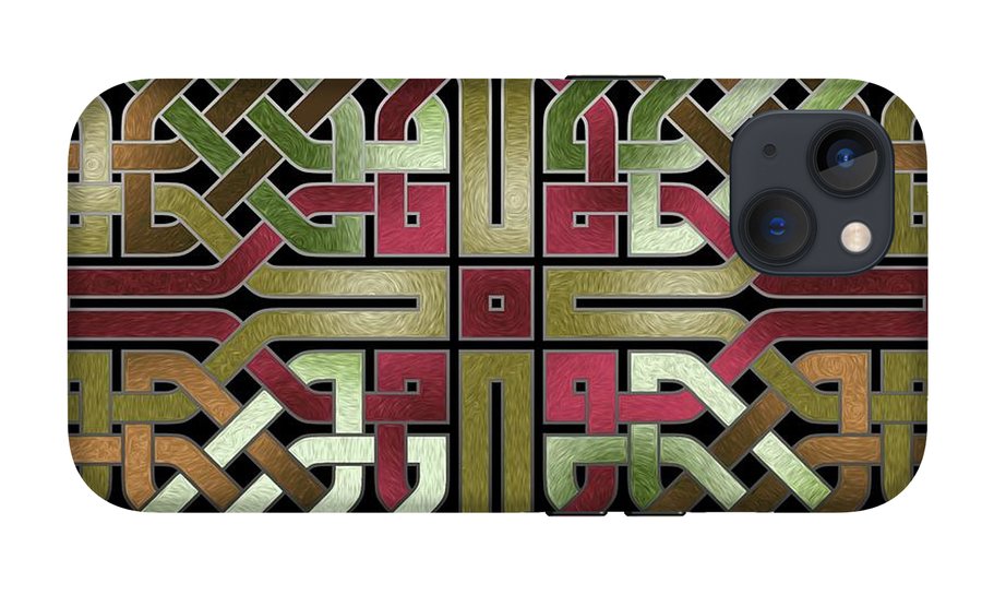 Earthtone Celtic Knot Square - Phone Case