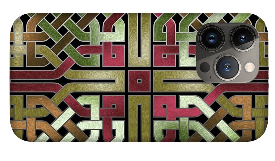 Earthtone Celtic Knot Square - Phone Case