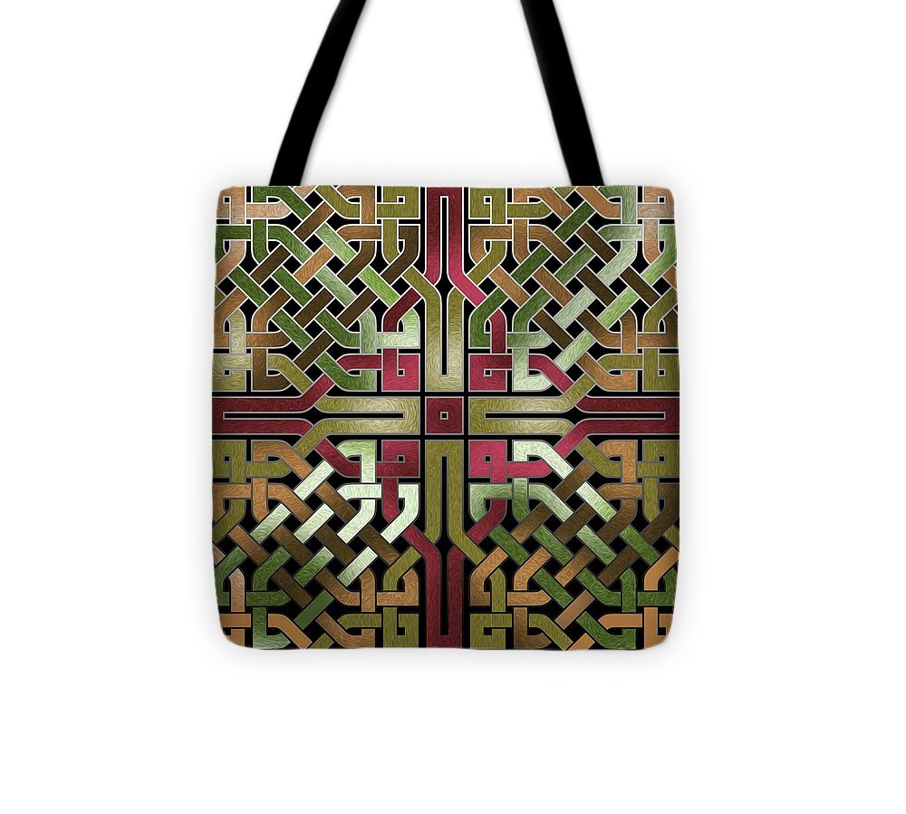 Earthtone Celtic Knot Square - Tote Bag