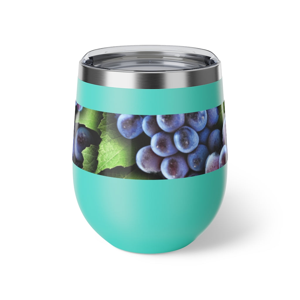 Grapes on the Vine Copper Vacuum Insulated Cup, 12oz