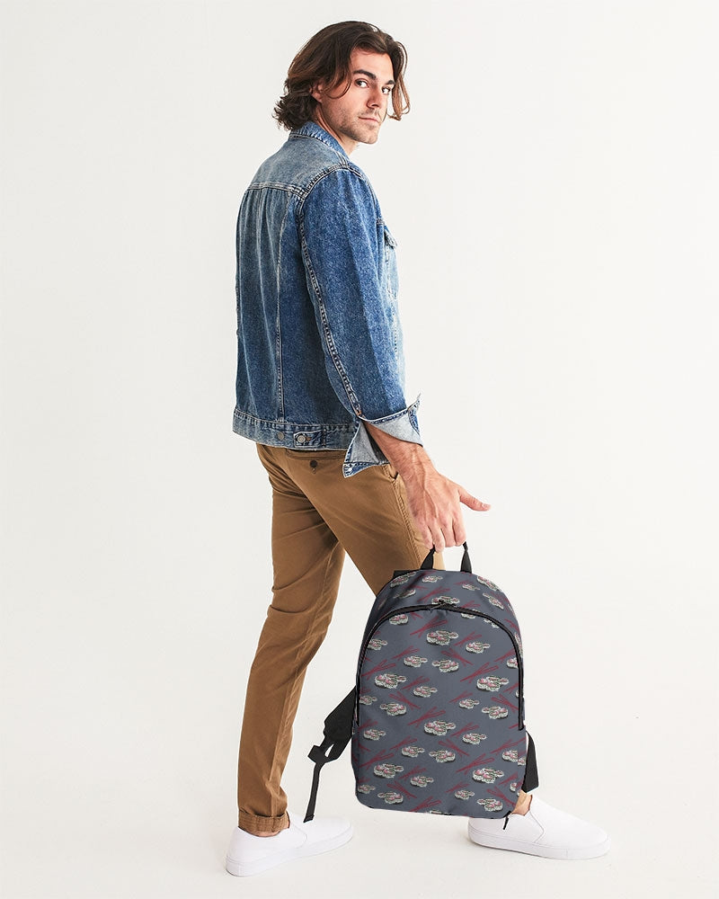 Sushi Pattern Large Backpack