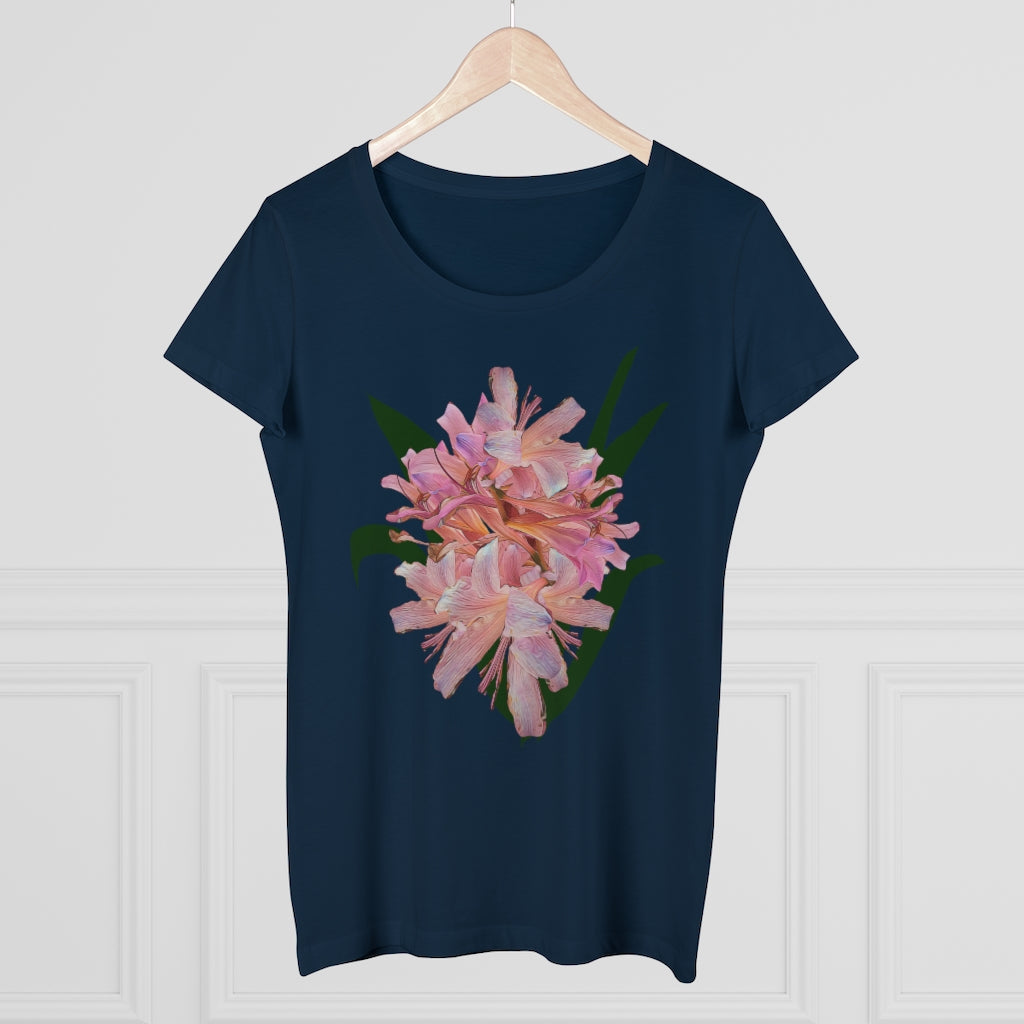 Pink Amaryllis Organic Women's Lover T-shirt