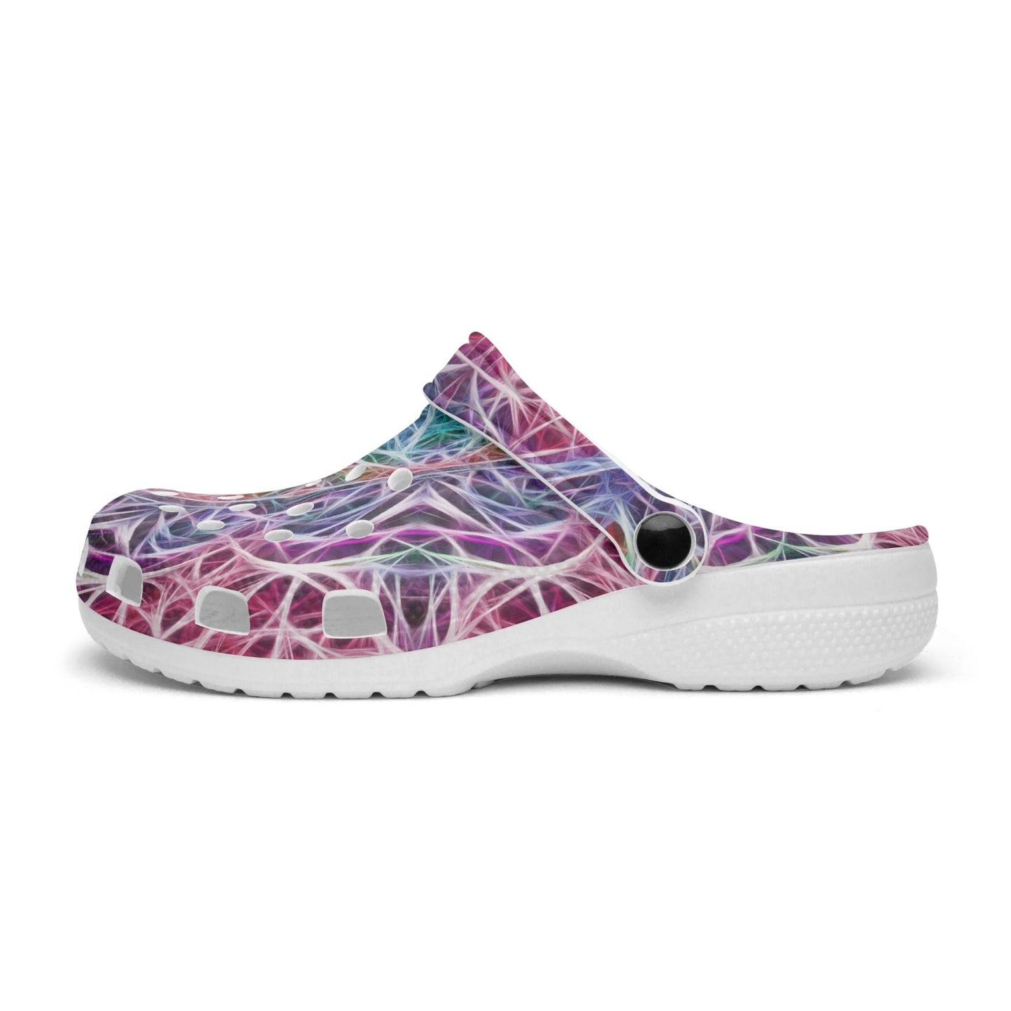 Blue and Pink Kaleidoscope 413. All Over Printed Clogs
