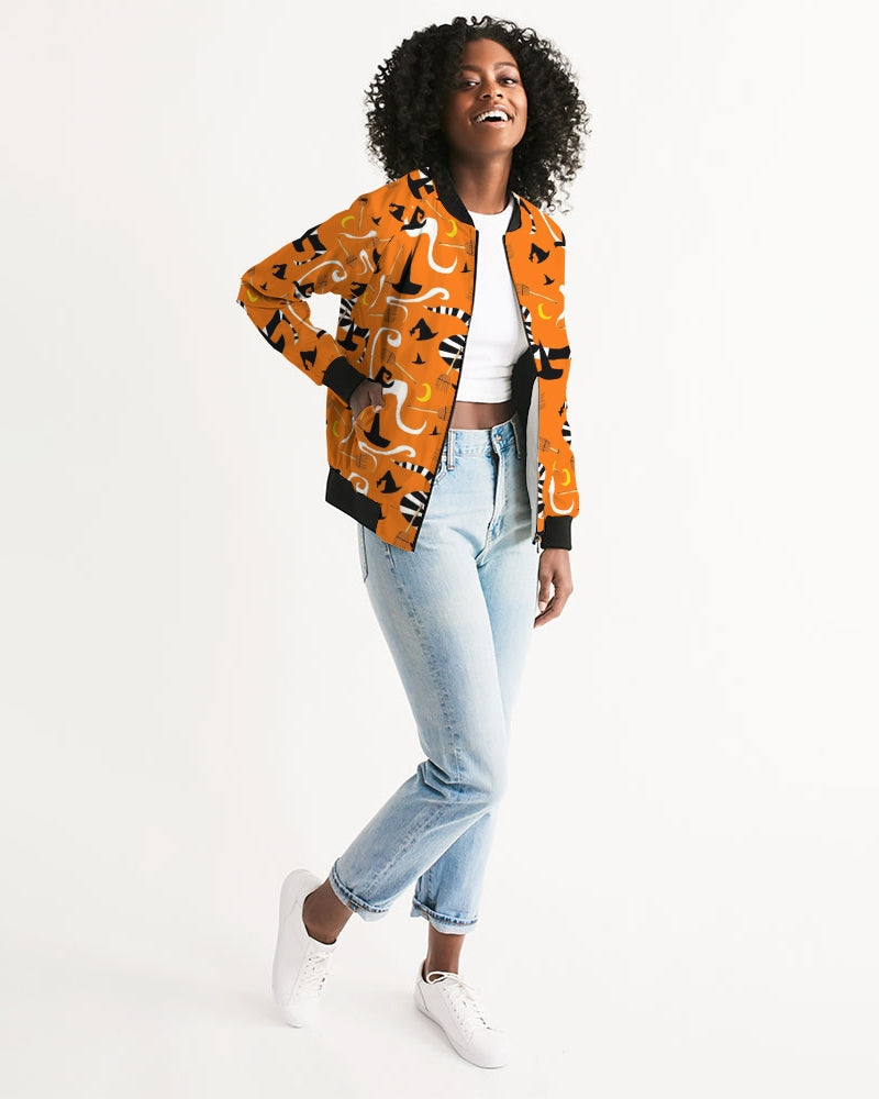 Witch Hats and Brooms Women's Bomber Jacket