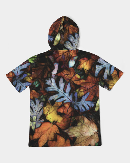 Mid October Leaves Men's Premium Heavyweight Short Sleeve Hoodie