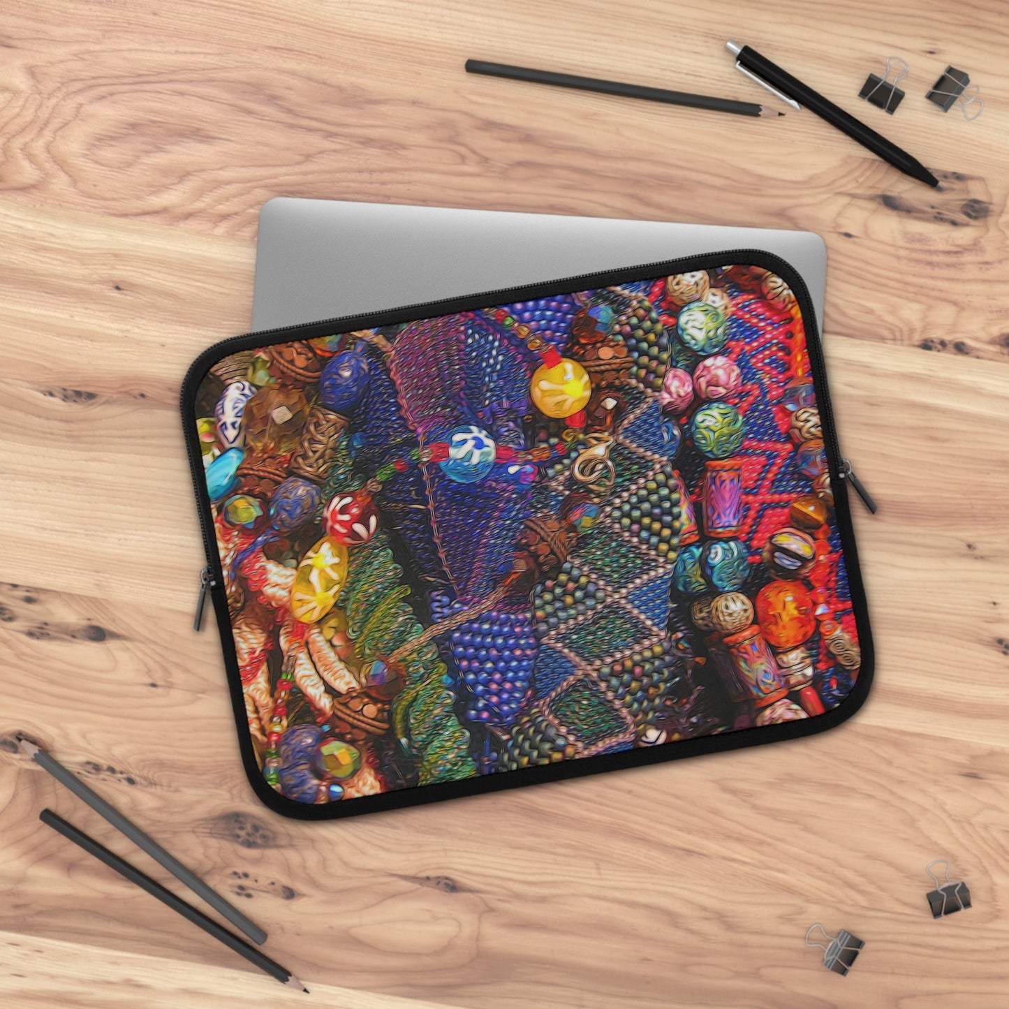 Beaded Jewelry Still Life Laptop Sleeve