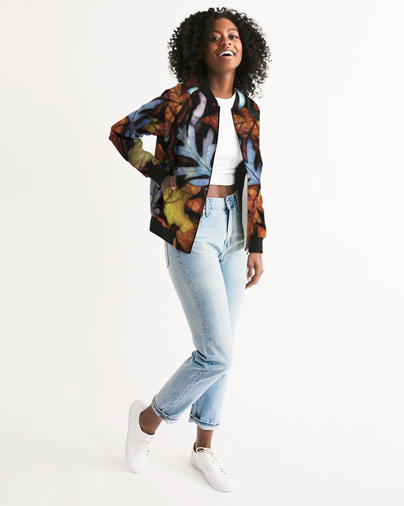 Mid October Leaves Women's Bomber Jacket