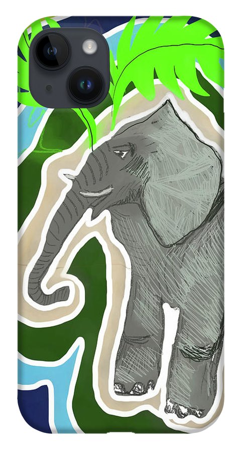 Elephant Sandy Blue - Phone Case