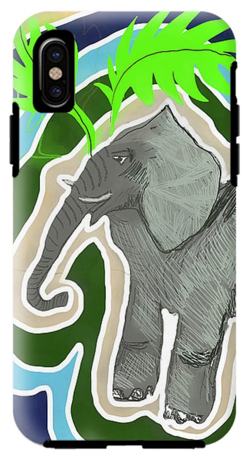 Elephant Sandy Blue - Phone Case