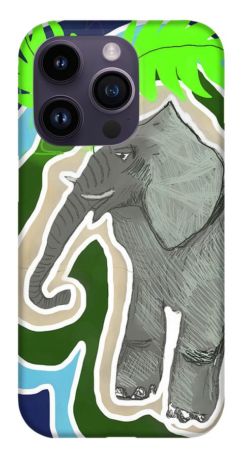 Elephant Sandy Blue - Phone Case