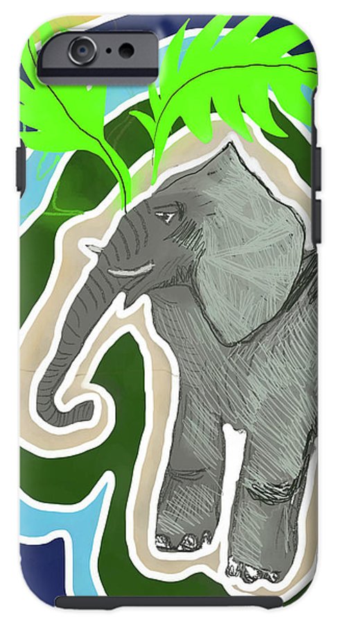 Elephant Sandy Blue - Phone Case