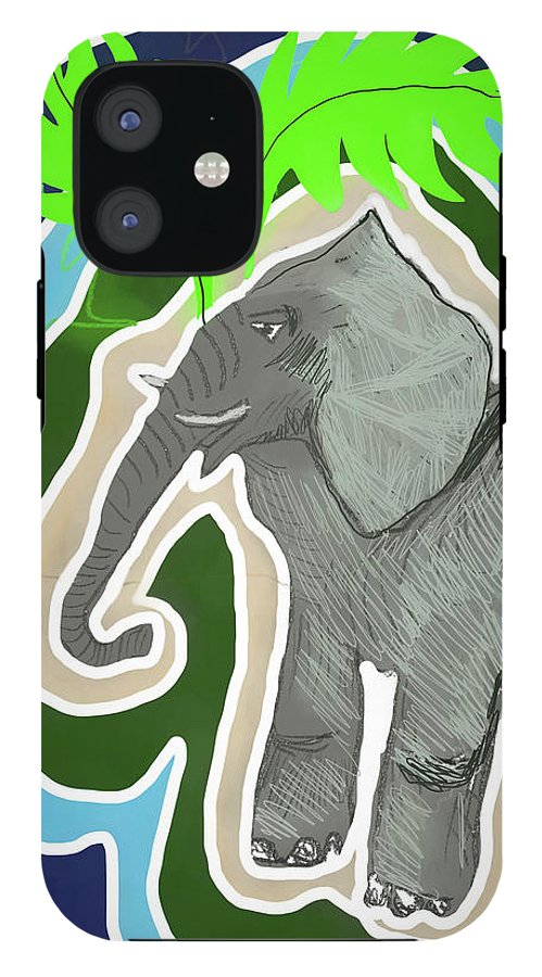 Elephant Sandy Blue - Phone Case