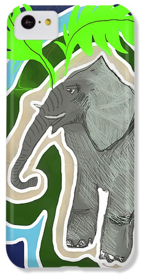 Elephant Sandy Blue - Phone Case