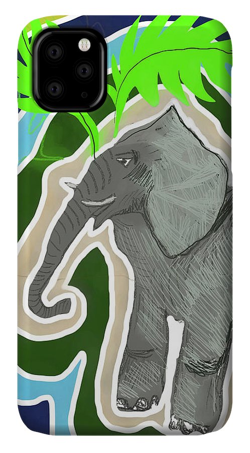 Elephant Sandy Blue - Phone Case