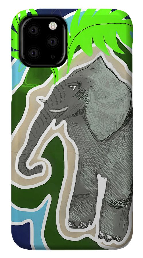 Elephant Sandy Blue - Phone Case