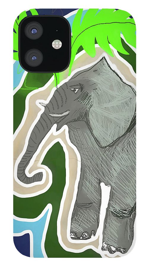 Elephant Sandy Blue - Phone Case