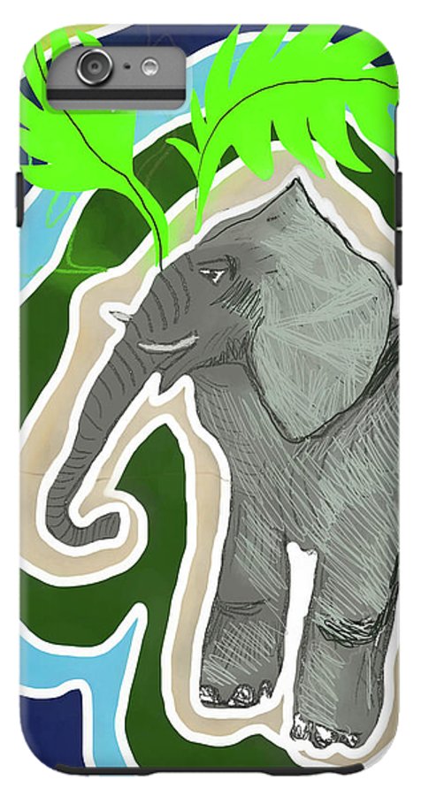 Elephant Sandy Blue - Phone Case