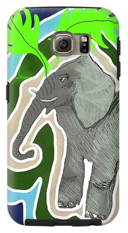 Elephant Sandy Blue - Phone Case