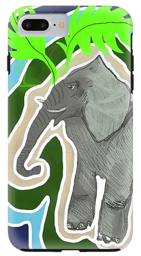 Elephant Sandy Blue - Phone Case