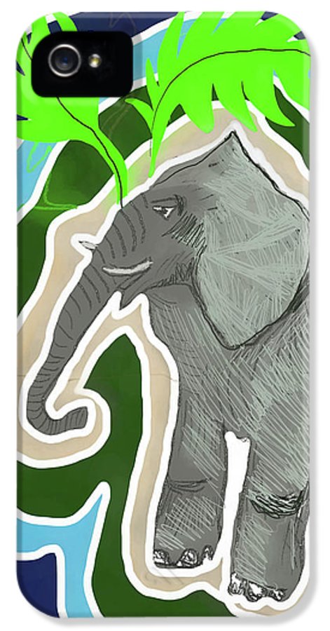 Elephant Sandy Blue - Phone Case