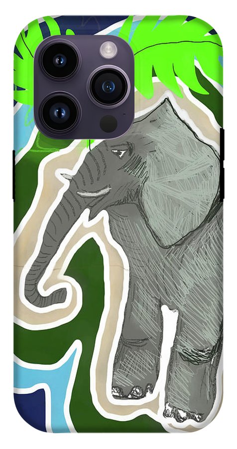 Elephant Sandy Blue - Phone Case