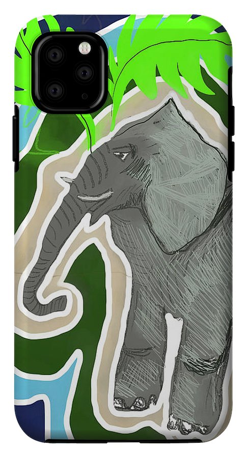 Elephant Sandy Blue - Phone Case