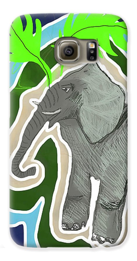 Elephant Sandy Blue - Phone Case
